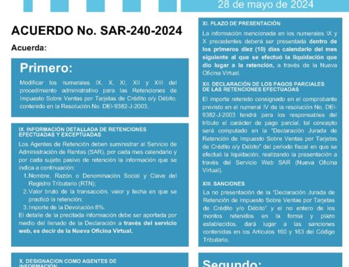 Tax alert agreement No. SAR-240-2024