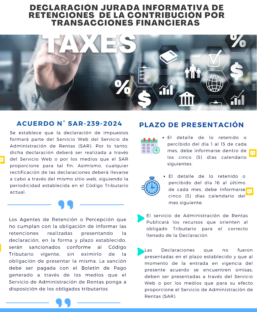 Tax Alert de ABACO Internacional sobre declaración jurada informativa de retenciones por transacciones financieras